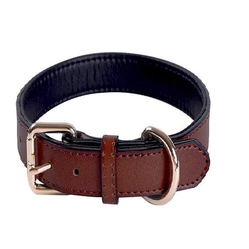 Genuine Leather Adjustable Dog Collar